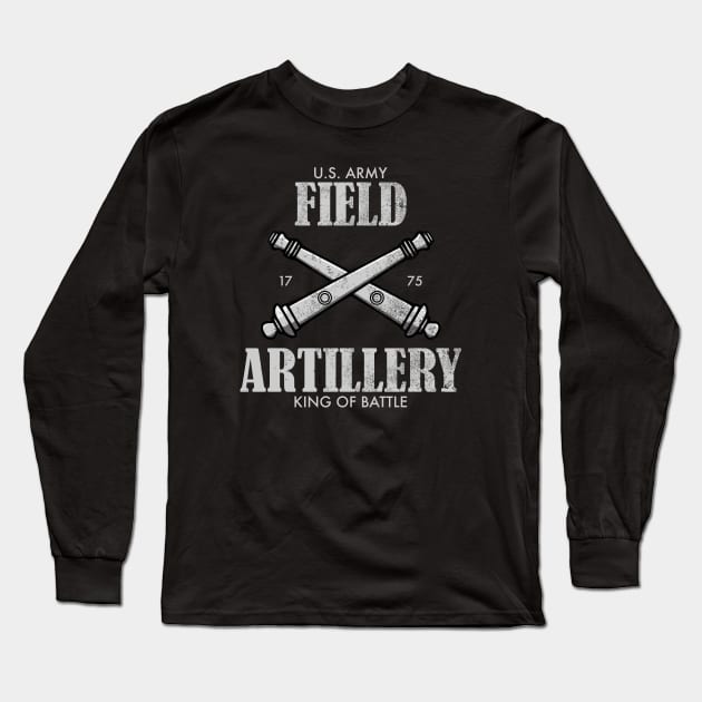 US Army Field Artillery (distressed) Long Sleeve T-Shirt by TCP